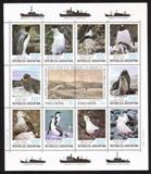 Argentina’’s Presence In The South Orkneys: Sealife: Complete Souvenir Sheet of 12 Different
