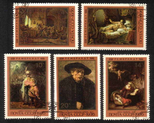  Paintings: Rembrandt - Complete Set of 5  Different