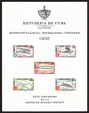 International Centenary Philatelic Exhibition (Havana Cuba 1955) - Souvenir Sheet (Thick Paper)