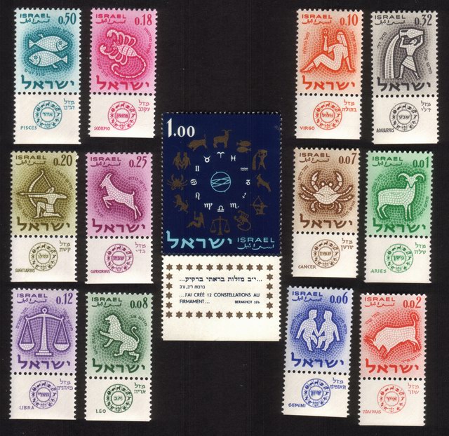 Signs of The Zodiac - Complete Set of 13 Different Constellations (With Tabs)