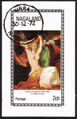 Artwork: La Toilette d’’Esther by Theodore Chasseriau - Mini Souvenir Sheet