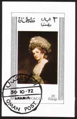 Artwork: Oil Painting of Woman - Mini Souvenir Sheet