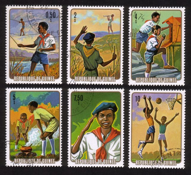 National Pioneer Movement: Rope Bridge, Cooking In Camp, Etc. - Complete Set of 6 Different