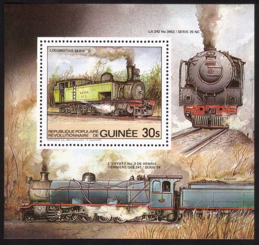 Locomotive: Series ‘’B’’ Souvenir Sheet - Complete