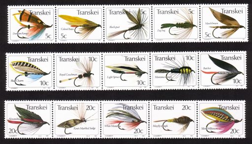 Fishing Flies: Durham Ranger, Black Gnat, Montana Nymph, Blue Charm, Etc. Selection of 15 Different
