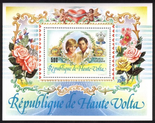 Prince Charles and Lady Diana - Airmail Souvenir Sheet