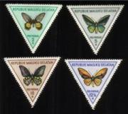 Butterflies: (Triangle Shaped) - Complete Set of 4 Different