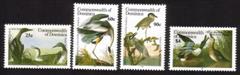 John Audubon Anniversary: Various Birds - Blue Heron, Duck, Etc. Complete Set of 4 Different