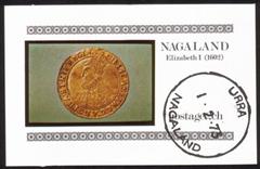 Coin: Queen Elizabeth I (1602) Gold Coin - Mini Souvenir Sheet