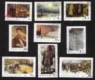 Artwork Paintings: Seascape, Arrest, Suburb, Etc. - Complete Set of 9 Different