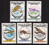 Russian Aircraft: Gakkels, Dybovski"s Dolphin, Etc. - Complete Set of 5 Different