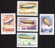 Airships: Norge, Graf Zeppelin, Albatross, GA-42, Victory - Complete Set of 5 Different