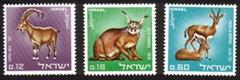 Animals: Nubian Ibex, Caracal Lynx, Dorcas Gazelles - Complete Set of 3 Different
