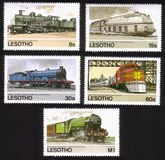 Trains: Orient Express, Santa Fe Super Chief, Flying Scotsman, Etc. - Complete Set of 5 Diff.