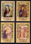 Religious Paintings: Madonna and Child, The Nativity, Etc. - Complete Set of 4 Different